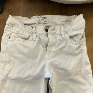 Frame white jeans
